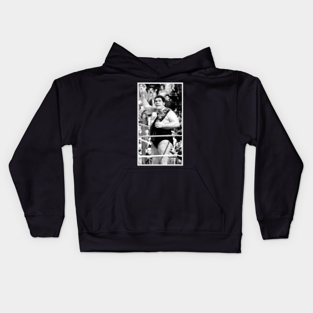 Legendary andre the giant Kids Hoodie by SUPER BOOM TO THE LEGENDS